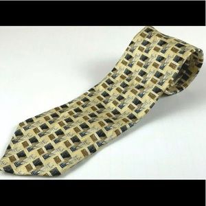 Ermenegildo Zegna Men’s Neck Tie 58.5” x 4” Yellow